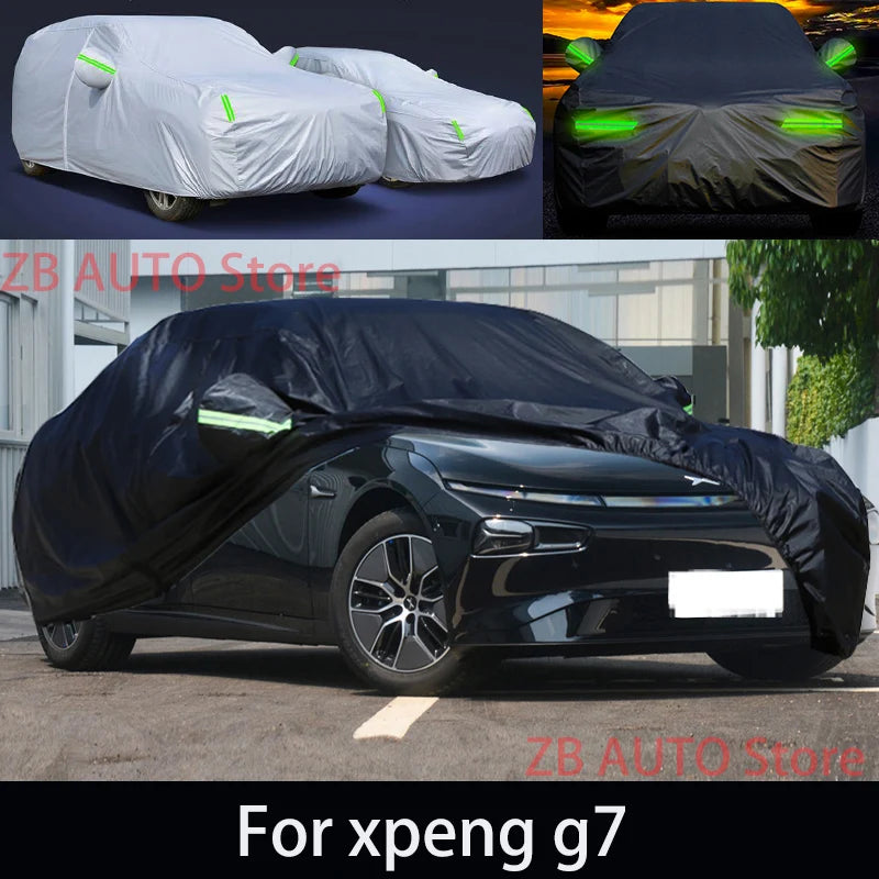 Pour xpeng g7 Protection extérieure bâches de voiture complètes couverture de neige pare-soleil étanche à la poussière accessoires extérieurs de voiture
