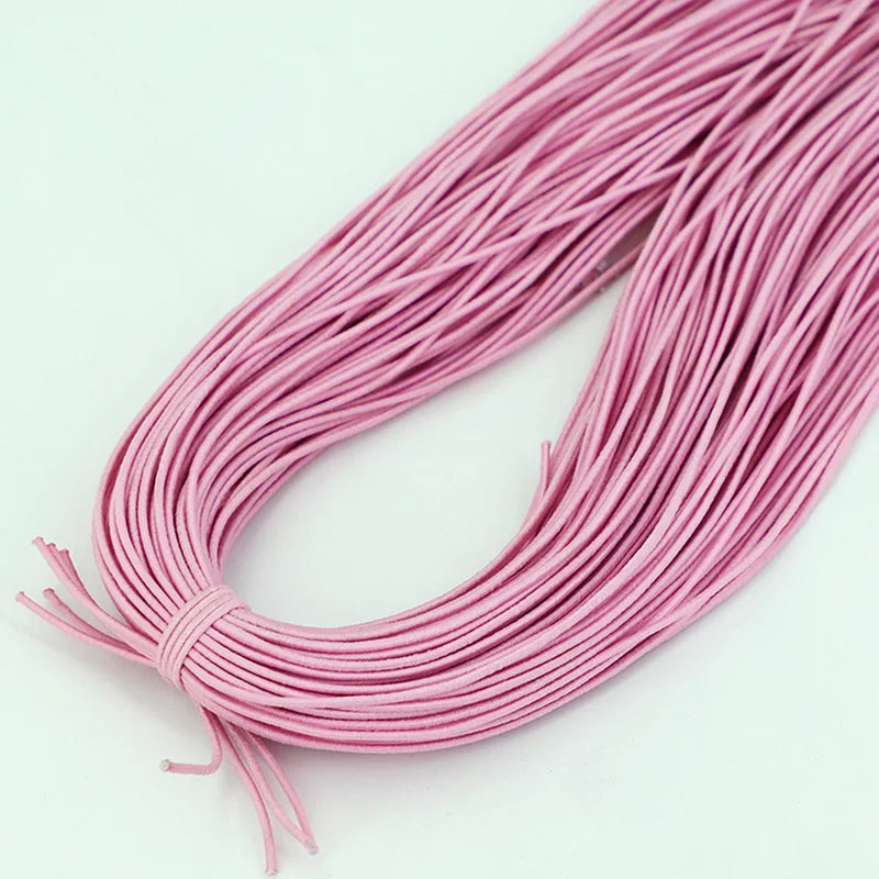 Bande élastique 1.0/ 1.2/ 1.5/ 2.0/ 2.5mm, fil élastique, perles faites à la main pour la fabrication de bijoux, accessoires de couture, bricolage