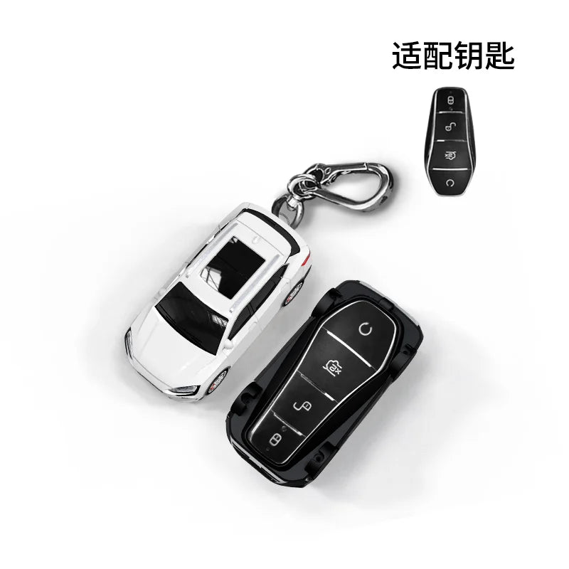 Pour BYD Song modèle de voiture pour BYD Song Plus Atto 3 Han EV Tang DM Qin joint dauphin télécommande voiture porte-clés couverture porte-clés accessoires