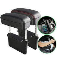 Boîte d'accoudoir de voiture universelle, support de coude réglable, support de bras de console centrale, style de voiture, espace de siège automatique, assistance de bras d'évaluation