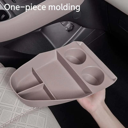Pour Byd Yuan Plus Atto 3 2025 Console centrale de voiture boîte de rangement inférieure résistant aux rayures étui d'organisation en Silicone accessoires