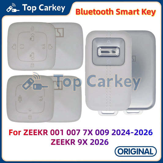 TopCarkey clé à distance intelligente Bluetooth d'origine pour GEELY ZEEKR 001 007 7X 009 2024 2025 2026 ZEEKR 9X 2026 clé Bluetooth de voiture