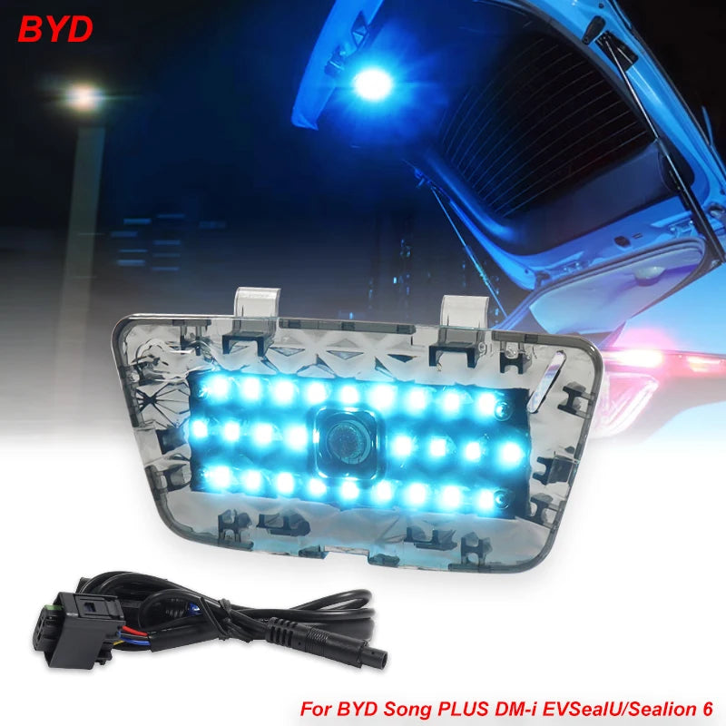 Éclairage LED pour coffre de voiture, pour BYD Seal U/Sealion 6/Song Plus Dm-i Ev, lumière de bienvenue, accessoires d'intérieur de voiture Ultra lumineux