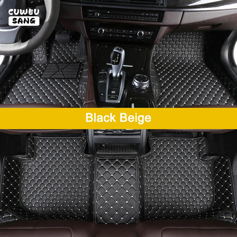 CUWEUSANG tapis de sol de voiture personnalisé pour BYD Atto 3 joint de dauphin F0 F3 F6 E6 G3 G6 S6 chanson Qin Auto tapis pied Coche accessoire