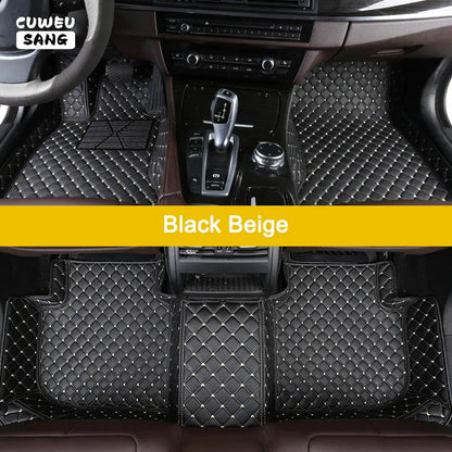 CUWEUSANG tapis de sol de voiture personnalisé pour BYD Atto 3 joint de dauphin F0 F3 F6 E6 G3 G6 S6 chanson Qin Auto tapis pied Coche accessoire