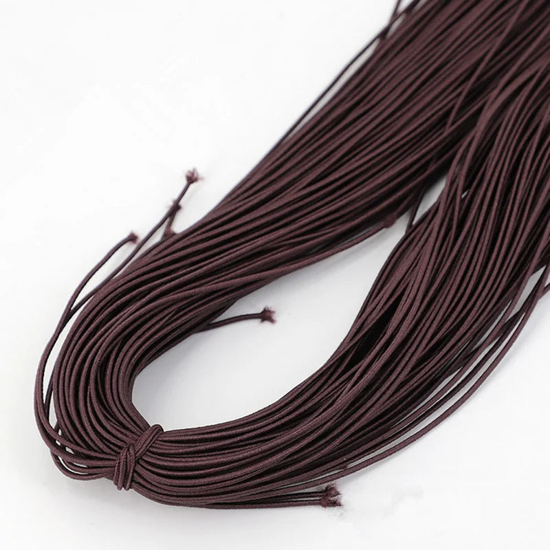 Bande élastique 1.0/ 1.2/ 1.5/ 2.0/ 2.5mm, fil élastique, perles faites à la main pour la fabrication de bijoux, accessoires de couture, bricolage