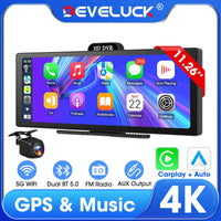 Develuck nouveau 11.26 ''4K voiture DVR sans fil CarPlay Android Auto lecteur multimédia IPS écran tactile Bluetooth enregistreur vidéo FM AUX