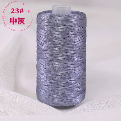 Fil de Crochet d'été en Satin, 100g/bobine, sangle conçue, fil fantaisie mélangé pour bricolage, chapeau, sac à main, pull, chapeau, 1 pièce
