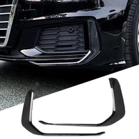 Autocollants de décoration pour phares antibrouillard avant de voiture, pour Audi A6 C8 19-21, couverture de cadre ABS chromé, accessoires extérieurs automobiles