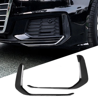 Autocollants de décoration pour phares antibrouillard avant de voiture, pour Audi A6 C8 19-21, couverture de cadre ABS chromé, accessoires extérieurs automobiles