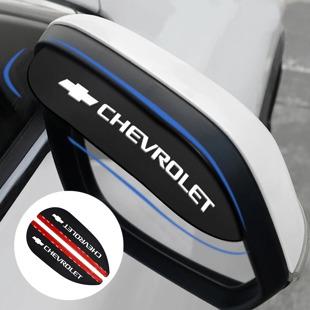 Bouclier de pluie pour rétroviseur de voiture, 2 pièces, pour Chevrolet Trax Cruze Malibu Camaro Cavalier Equinox Orlando, accessoires