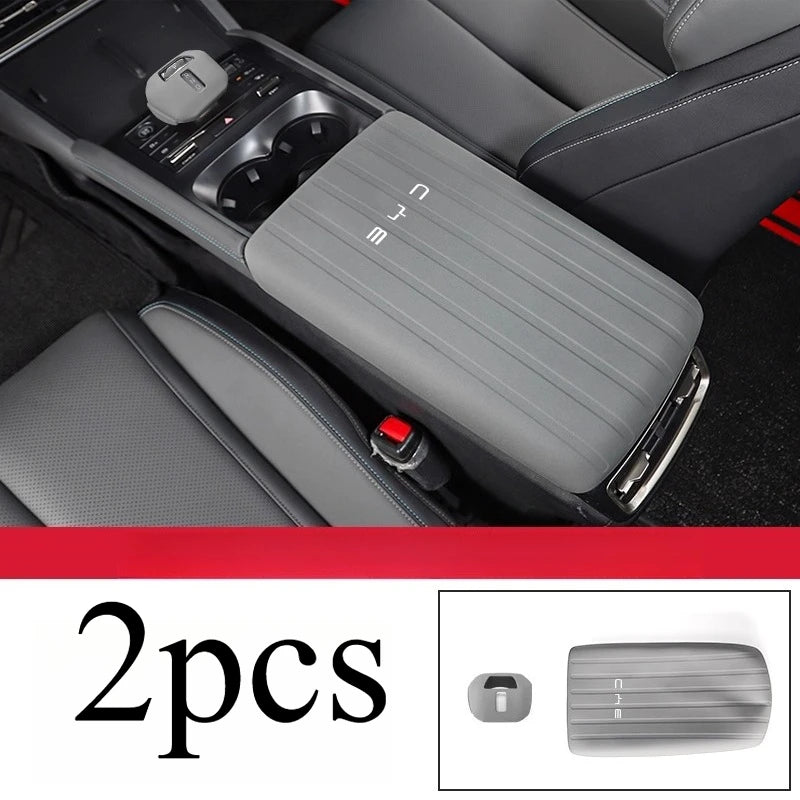 Couvercle d'engrenage de commande centrale pour BYD Qin L, poignée d'engrenage en Silicone, couvercle de boîte d'accoudoir, Anti-protection et produits spéciaux décoratifs