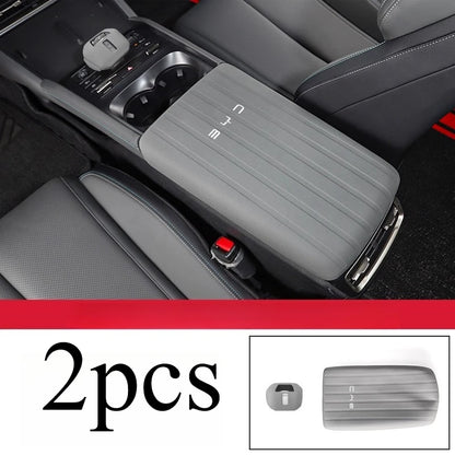 Couvercle d'engrenage de commande centrale pour BYD Qin L, poignée d'engrenage en Silicone, couvercle de boîte d'accoudoir, Anti-protection et produits spéciaux décoratifs