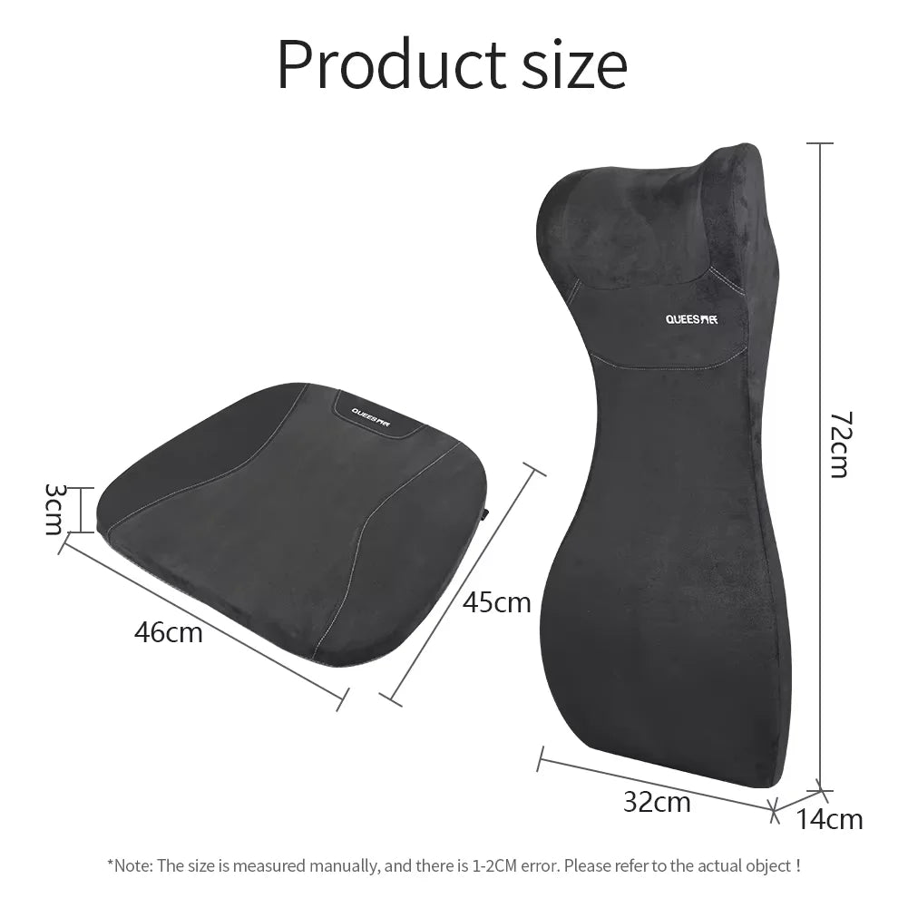 LIVICHEPIN appui-tête de voiture Protection de la taille coussin de dossier de siège de voiture coussin lombaire automatique soutien de la taille coussin de taille intégré