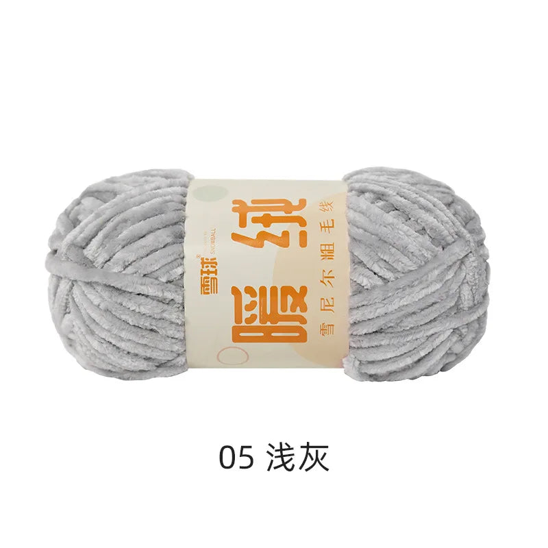 Fil à tricoter 100g, fil de glace douce, fil de coton tricoté à la main pour écharpe, Crochet de bricolage tricoté à la main