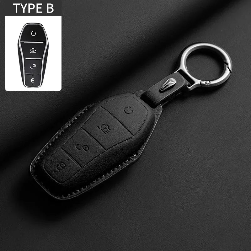 Étui de protection pour clé de voiture, support pour BYD Han Ev Tang Dm Qin PLUS Song Pro MAX Yuan DolDave E2, protecteur de clé automatique, accessoires de voiture