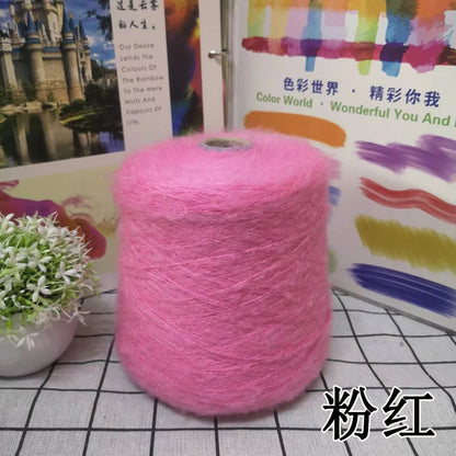 1 régiment de 500 grammes de laine Mohair ultra douce près du corps sans collant, foulards tricotés à la main, fil de pull