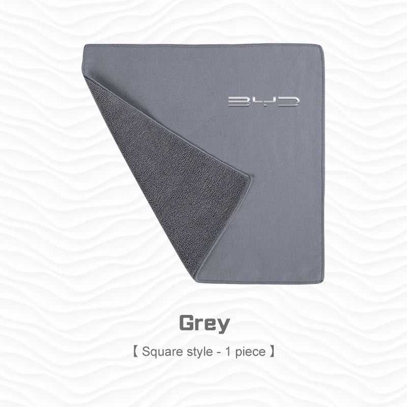 Serviette de lavage de voiture en microfibre et daim, chiffon propre pour BYD Tang F3 E6 Atto Yuan Plus Song Max G3, brosse de nettoyage intérieur, accessoires d'outils