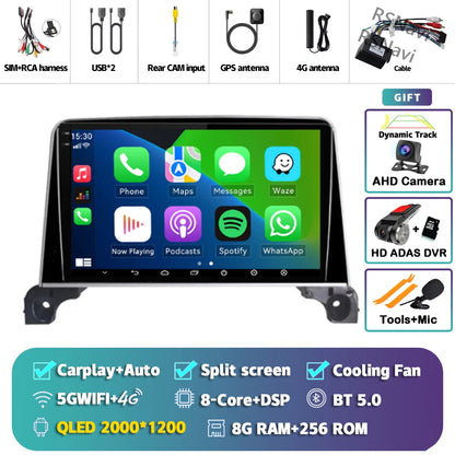 Android 15 Carplay Auto 2K écran autoradio multimédia lecteur vidéo pour Peugeot 5008 4008 3008 2017 - 2020 2din Autoradio stéréo