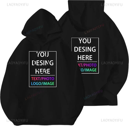 Sweat à capuche personnalisé pour hommes et femmes, concevez votre propre sweat à capuche personnalisé avec ajoutez votre texte et Photo, hauts à cordon réglable