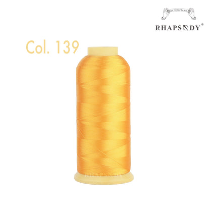Bal apsody-Fil à broder en polyester, 5000m, 40WT, 120 tches, 200, pour machine à broder Brother Singer Janome Babylock, couture à domicile