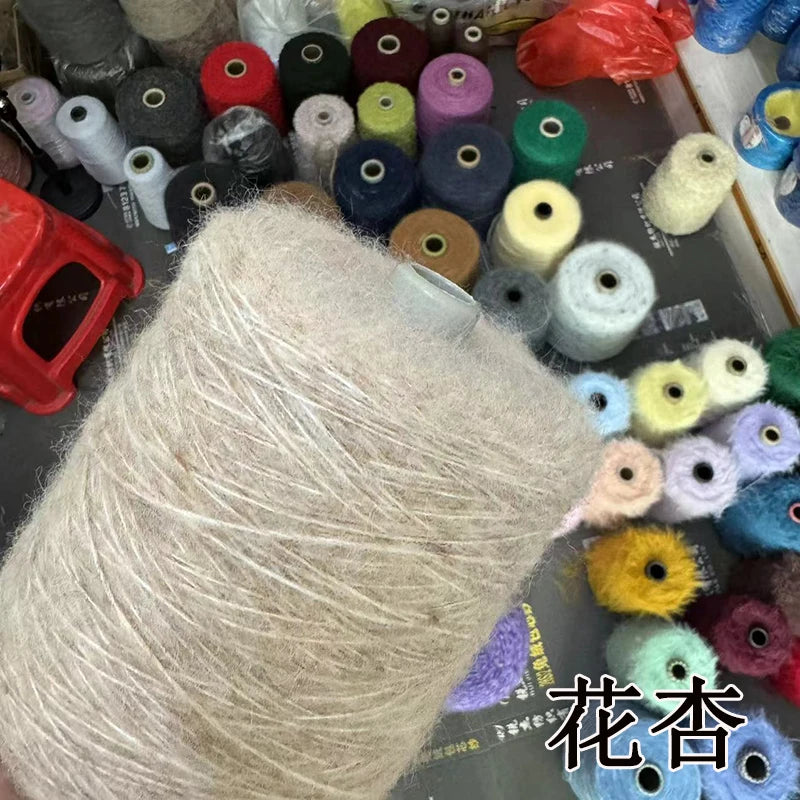 1 régiment de 500 grammes de laine Mohair ultra douce près du corps sans collant, foulards tricotés à la main, fil de pull