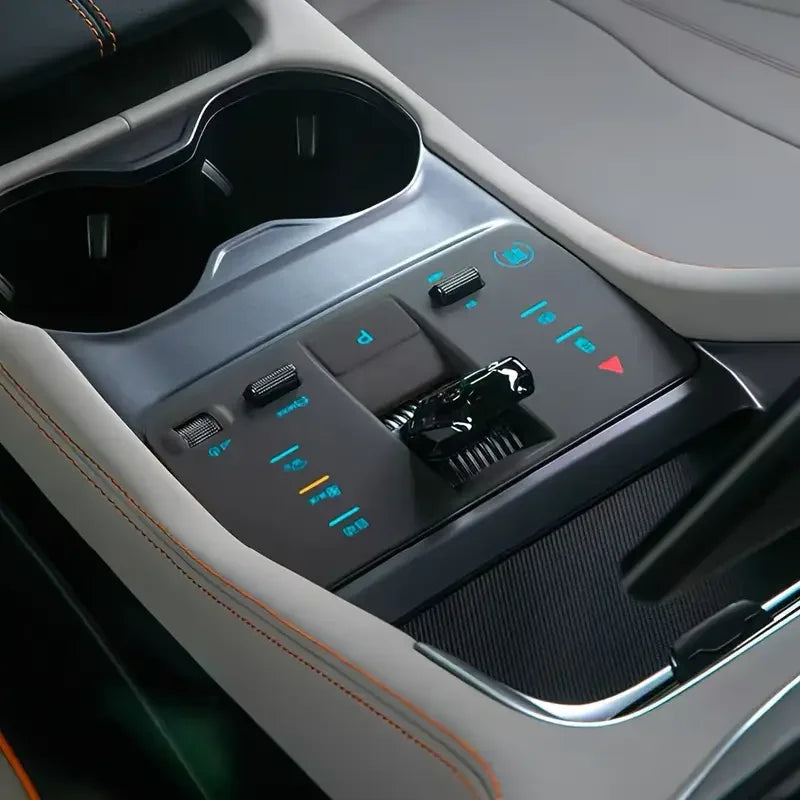 Tapis de protection de console centrale en Silicone pour BYD Song PLUS 2023 – 2025, coussinet d'engrenage DMI, pièce de Modification, tapis de changement de vitesse EV