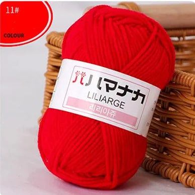 Fil de laine à tricoter en coton doux et doux pour bébé, fil de velours en fibres épaisses, fil de laine à tricoter à la main pour pull de bricolage