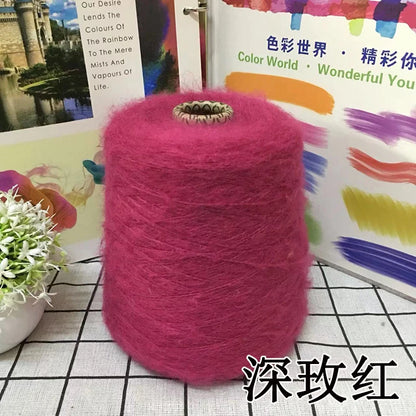 1 régiment de 500 grammes de laine Mohair ultra douce près du corps sans collant, foulards tricotés à la main, fil de pull