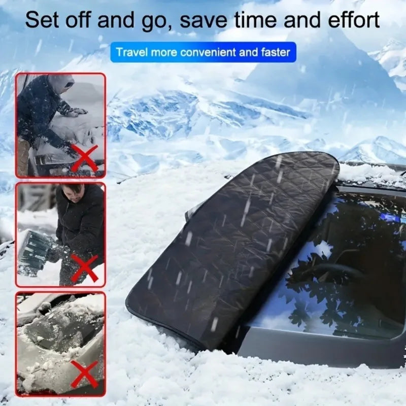 Pare-neige de voiture d'hiver, pare-brise avant, anti-duplex, antigel, couverture de pare-soleil, protecteur de pare-soleil, accessoires extérieurs automatiques