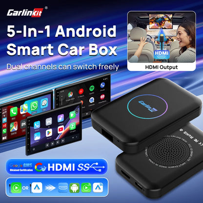 CarlinKit Android TV Box CarPlay Ai Box يدعم نتفليكس IPTV متجر جوجل بلاي لاسلكي CarPlay و Android Auto Box اتصال تلقائي