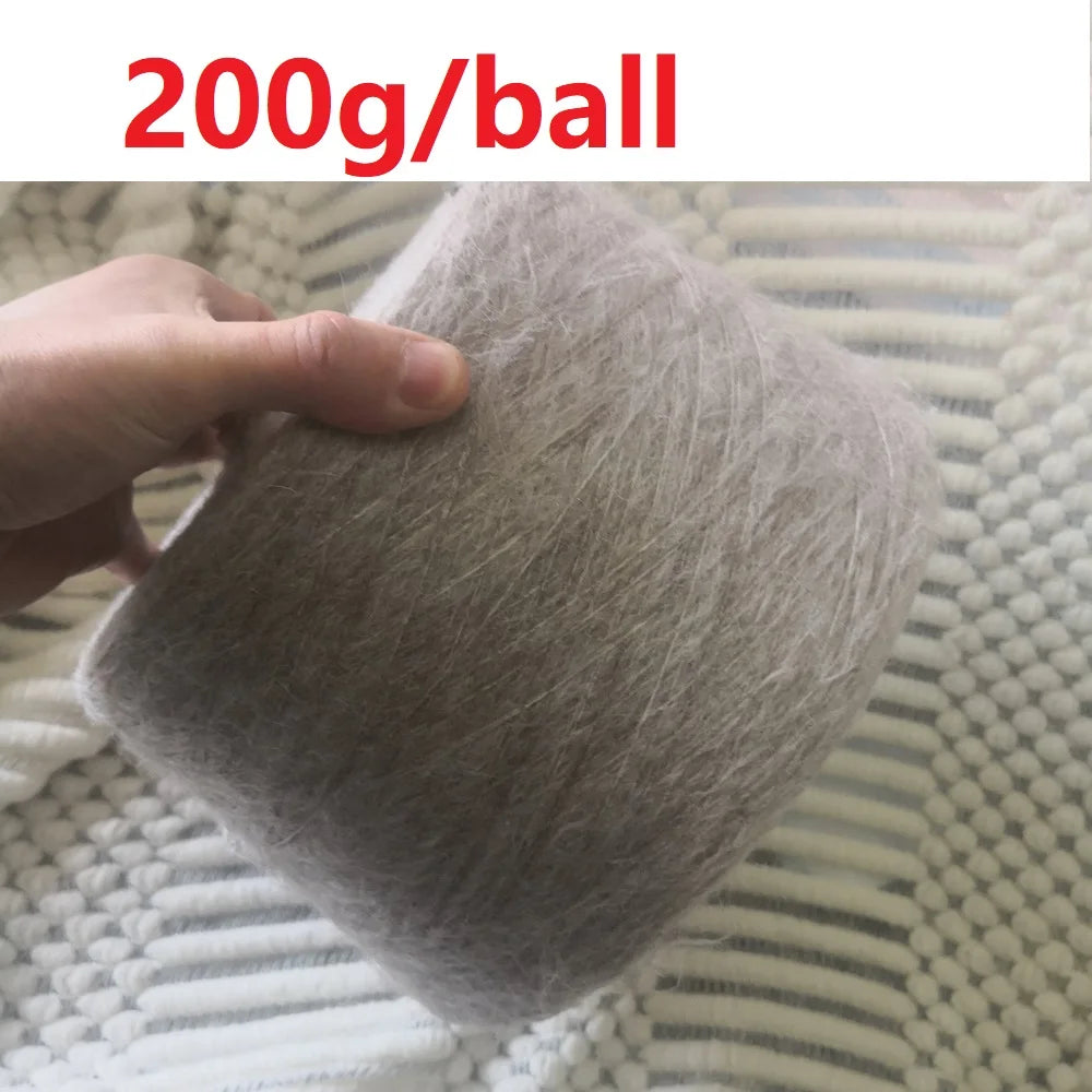 Laine tricotée à la main en forme de lapin Super douce, fil Mohair au Crochet chaud, acrylique, anti-boulochage, pour pull, écharpe, haute qualité, 500g, 1 pièce