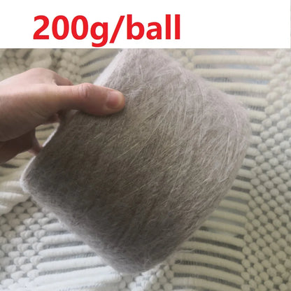 Laine tricotée à la main en forme de lapin Super douce, fil Mohair au Crochet chaud, acrylique, anti-boulochage, pour pull, écharpe, haute qualité, 500g, 1 pièce