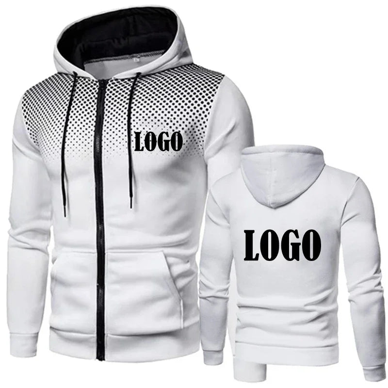 Nouvelle mode personnalisée hommes à capuche décontracté veste à glissière coton laine sweat à capuche chaud vêtements de sport de haute qualité Hip Hop vêtements de sport
