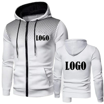 Nouvelle mode personnalisée hommes à capuche décontracté veste à glissière coton laine sweat à capuche chaud vêtements de sport de haute qualité Hip Hop vêtements de sport