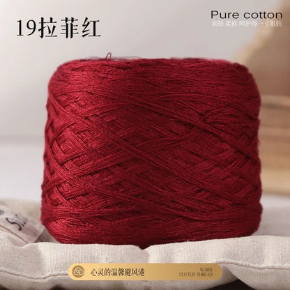 Fil de coton de bambou 100g pour tricoter le fil de coton, ligne Croche, tissu en soie de styliste, frais en été, fil pour bébé tricoté