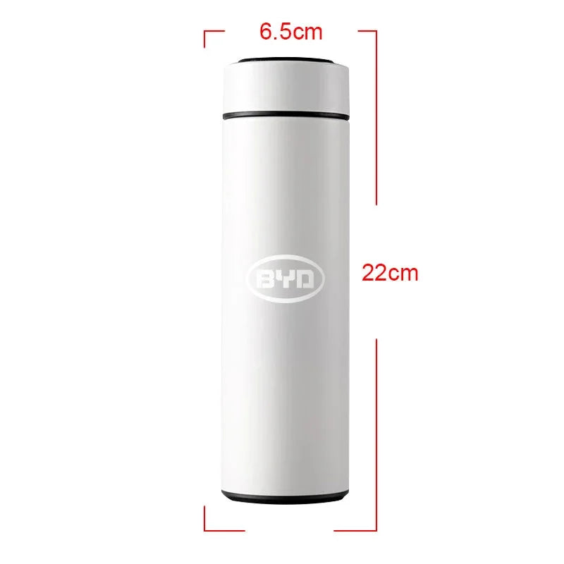 Nouvelle bouteille Thermos intelligente de voiture avec affichage de la température tasse à café pour BYD Atto 3 EV F3 E6 Dmi chanson F0 Qin Pro Yuan Plus Han Tang