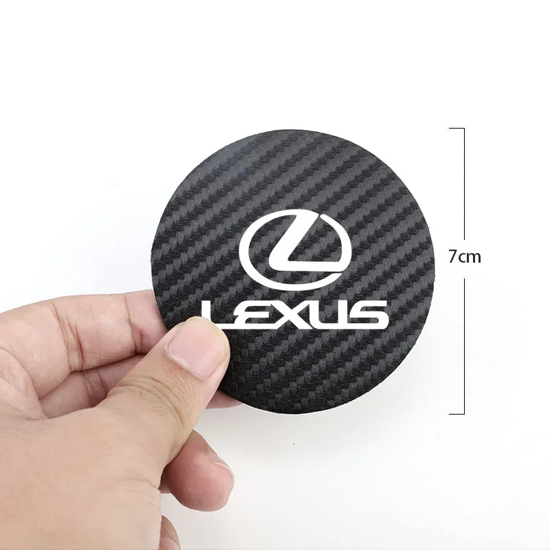 2 pièces sous-verres de voiture tapis de tasse d'eau tampons de fente imperméables pour Lexus F SPORT GS GX IS LS LX CT LC RC LBX NX RX 350h 450h ES UX 300e
