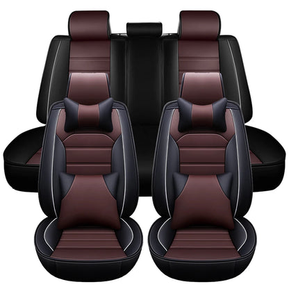 Housses de siège de voiture complètes, ensemble avant, banquette arrière séparée, pour voiture universelle, tissu, SUV, berline, fourgon, housses intérieures automobiles