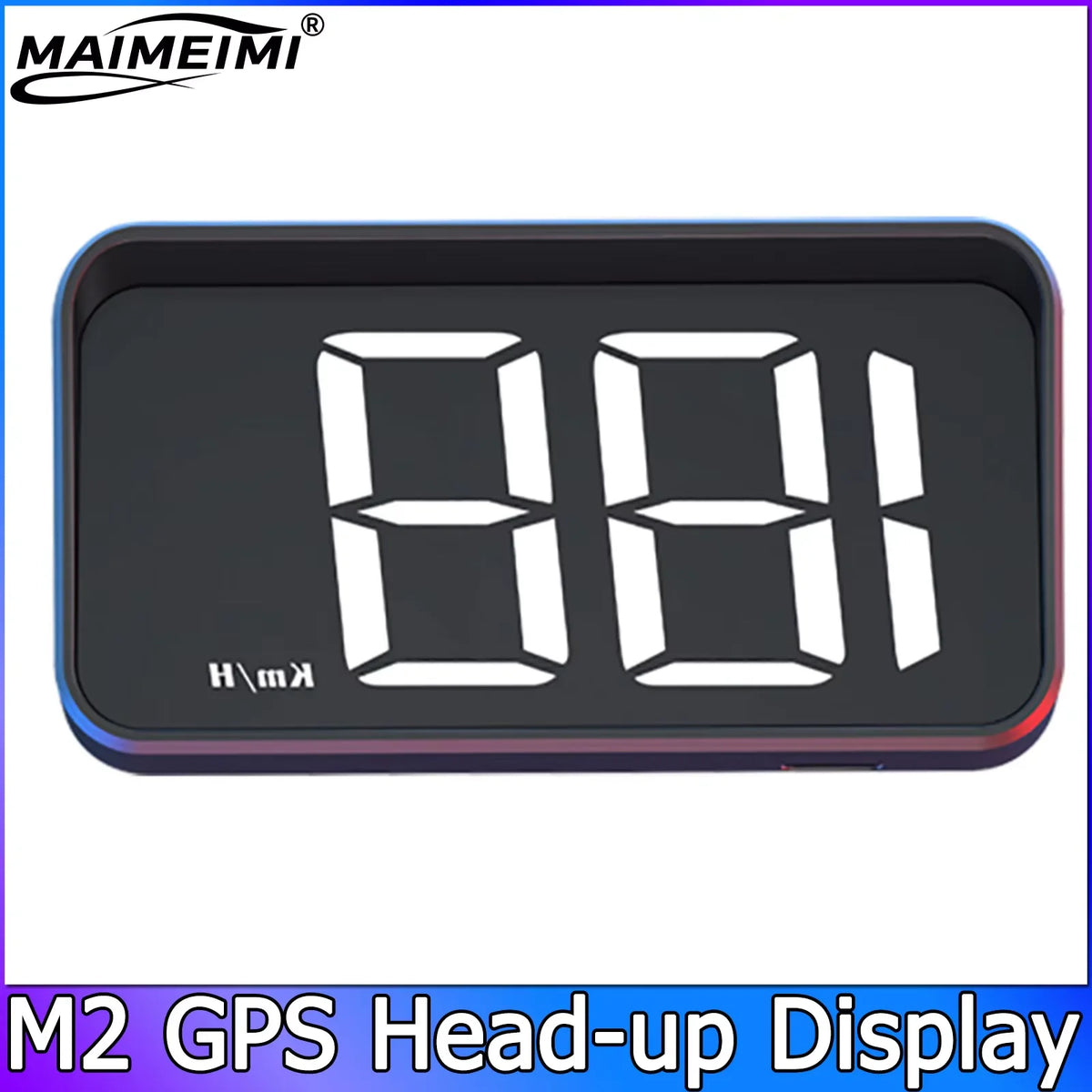 Projecteur de pare-brise M2 GPS HUD, affichage tête haute, Projection sur verre, compteur de vitesse de voiture automatique, accessoires électroniques Plug and Play