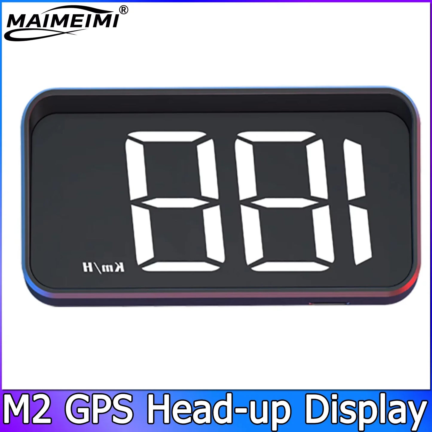 Projecteur de pare-brise M2 GPS HUD, affichage tête haute, Projection sur verre, compteur de vitesse de voiture automatique, accessoires électroniques Plug and Play