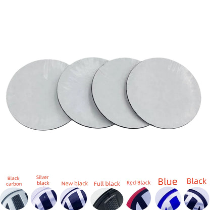 Autocollants 3D pour roues de voiture, 4 pièces, capuchon de moyeu central, Badge emblème, noir argent, nouveau en 56mm 60mm 65mm-120mm, tailles pour véhicules