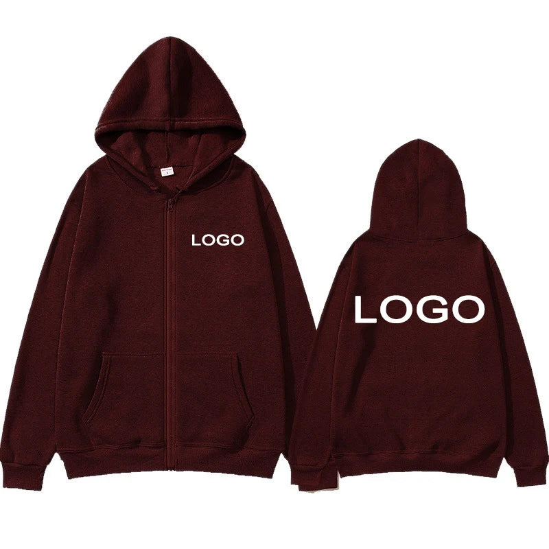 Sweat à capuche imprimé personnalisé pour hommes et femmes, fermeture éclair, ample, vêtements décontractés, mode, manches longues, pull à capuche, personnalité