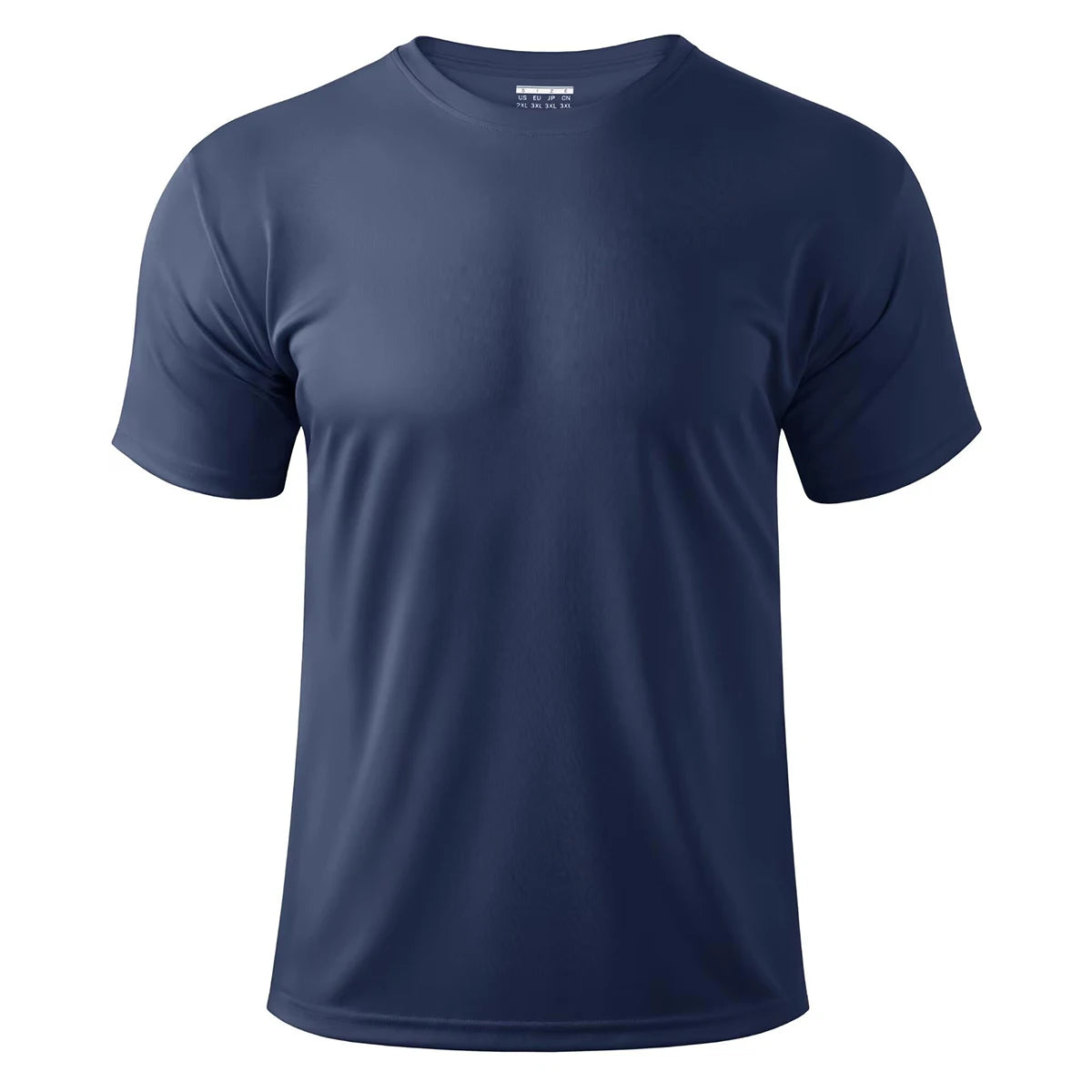 TACVASEN UPF 50 + UV chemise hommes col rond manches courtes basique été t-shirt style décontracté salle de sport Fitness course natation séchage rapide t-shirt hauts