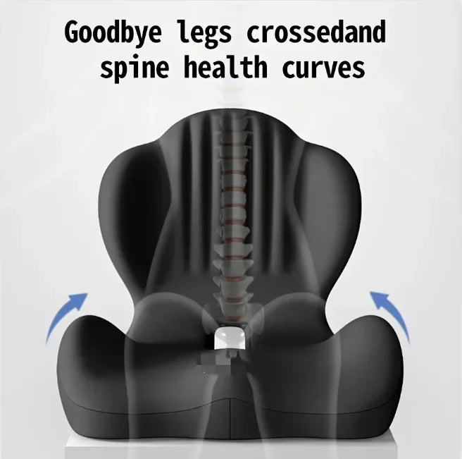 Coussin ergonomique pour le coccyx en mousse à mémoire de forme, soulagement de la douleur sciatique, correction de la posture, pour la maison, le bureau, la voiture, le fauteuil roulant