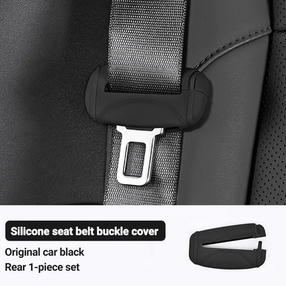 Housse de protection universelle pour prise de ceinture de sécurité de voiture, en Silicone, anti-rayures, étui de protection pour bouton