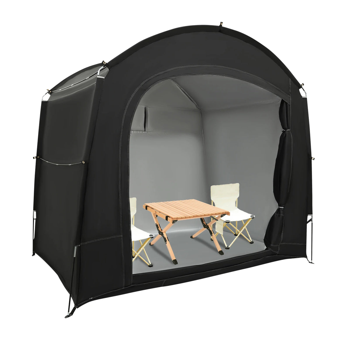 Abri de rangement de vélo pour 1-4 vélos, tente d'abri de vélo Portable et étanche 220x150x185cm, couverture de pare-soleil pliable en tissu Oxford 210D