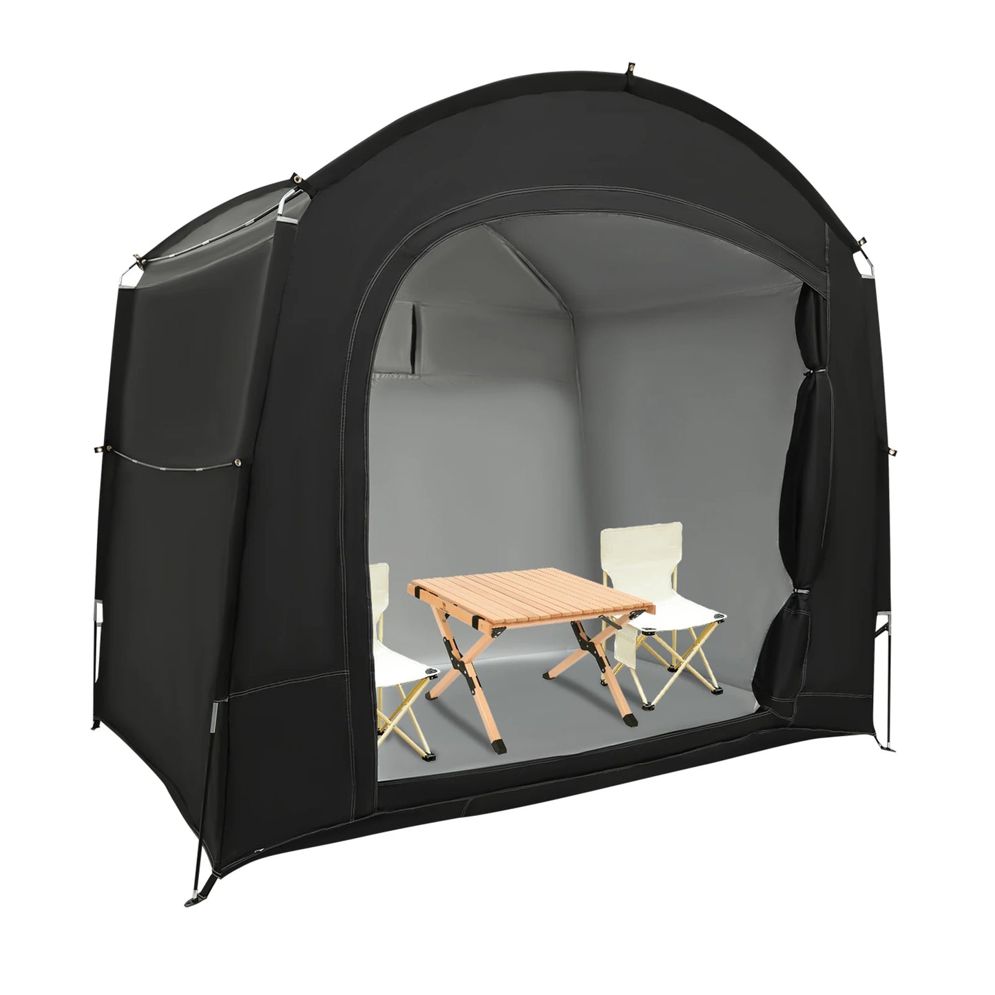 Abri de rangement de vélo pour 1-4 vélos, tente d'abri de vélo Portable et étanche 220x150x185cm, couverture de pare-soleil pliable en tissu Oxford 210D