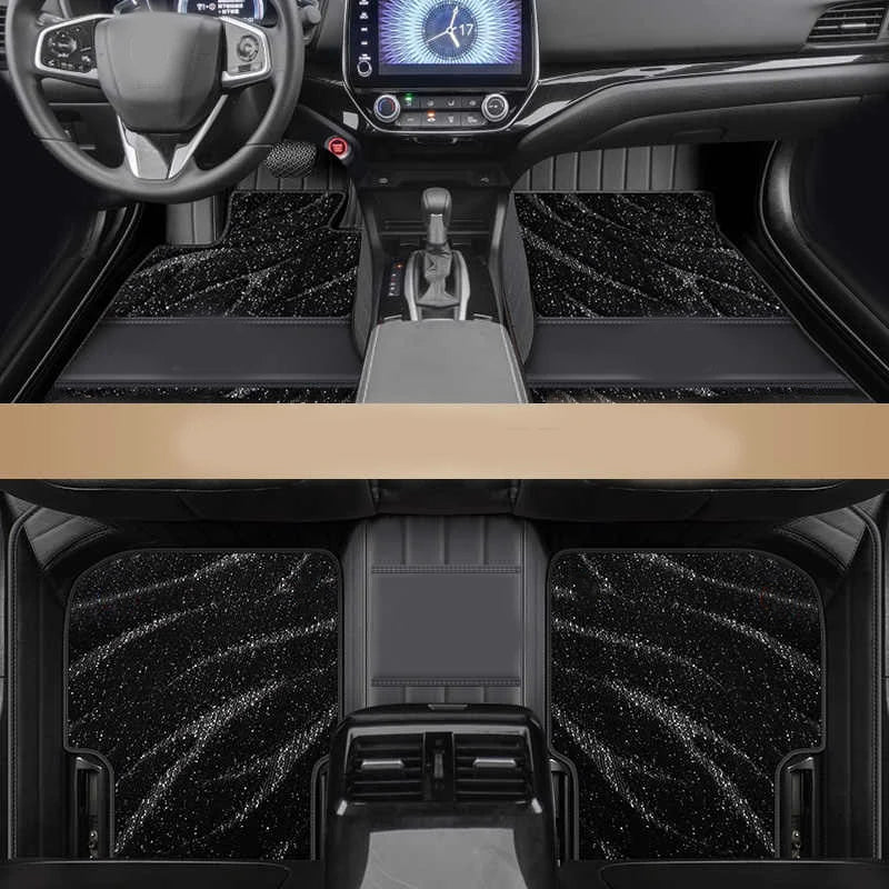 Tapis de sol de voiture personnalisés à double couche, revêtements de sol en cuir, accessoires de repose-pieds automatiques, Lynk & Co 01 02 03 05 06 09
