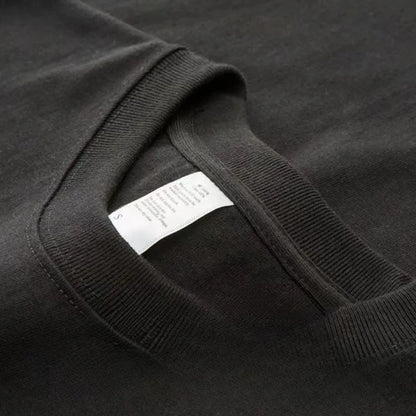 T-shirt à manches courtes en pur coton épais Tianqing couleur été coupe ample unisexe basique Sle confortable respirant décontracté...